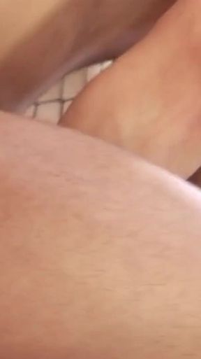 Fishnet babe Mahina Zaltana fucked and creampied