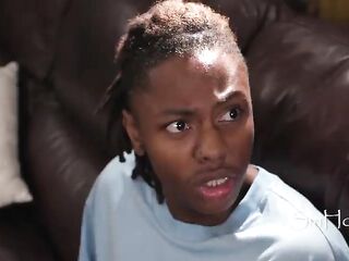 Adira Allure Convinces Her Ebony Step Son To Impregnate Her To Stay Fastened To The Fam - Leo Malone