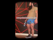 Hairy Muscle man flexing - Jaxton Wheeler