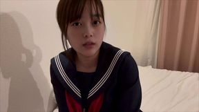 学校から帰宅中からオナニーしたくてもうパンツの裏がビチョビチョな状態。やっと家でオナニーできてスッキリする女子◯生。