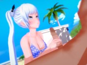 RWBY - Sex with Weiss Schnee - Hentai - Footjob Blowjob