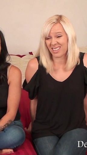 Casting Desperate Amateurs Makayla Liz and Miya Get Their Tight Pussies Pounded Hard by Big Hard Cock