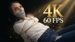 4K at 60 FPS EDITION! Kinky girlfriend Chloe Toy wants to spend the evening tightly tied up, ballgagged and submissive! Also she gets tightly wraparound tape gagged