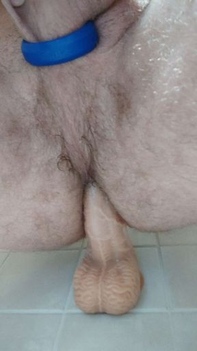 Fucking myself with a dildo