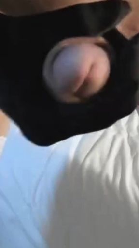 Close up of My Big Cock with White Stockings
