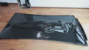 Latex vacuum bag restraint