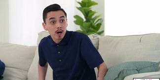 Tiny teen's big ass bestie gets pounded and spanked