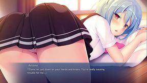 Animated beauty gets naughty at home
