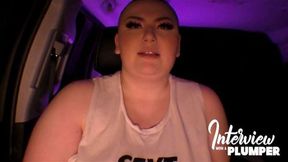 Sexy Bald BBW Briana Black Car Interview Behind the Scenes