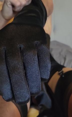 Satin Glove Fetish