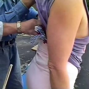 Street side hookers fucking wildly with some random dudes