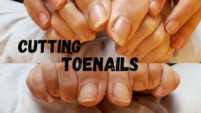 Cutting long toenails