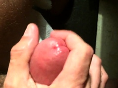 Close up jerk off with spurting cumshot