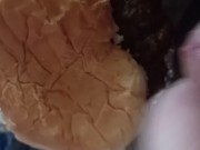 Sean cums on a burger