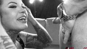 Meet tattooed tramp Sabien Demonia, ravaged by lust, begging for relentless cocksucking sessions