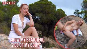 Ersties - Alluring Redhead Braves Public For Self-pleasure