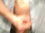 jerking off in store changing room