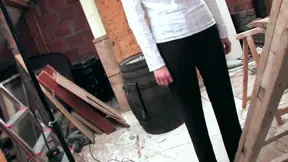 Horny blonde takes cock in pussy and ass