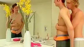 Naughty Twink Couple Hot Shower Blowjob And Butt Fuck