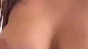 Amateur teen with big tits rides a big cock POV-style after being found in