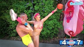 Clam Dunk Competition Outdoor Porn Sex on Basketball Court