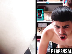 Young thief punished with interracial officer dick