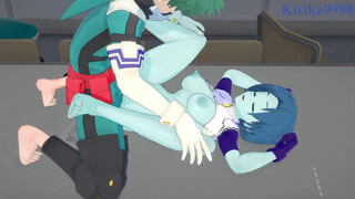 Kaoruko Awata (Bubble Girl) and Izuku Midoriya have intense sex - My Hero Academia Hentai