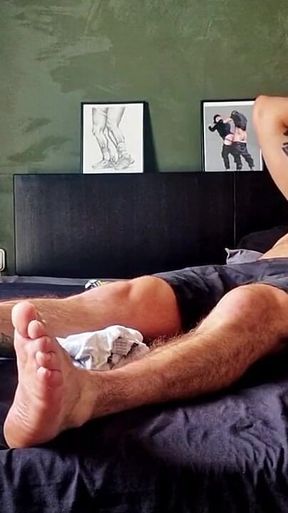 Bearded Master's Feet Massage & Worship by Hairy Muscle Sub