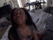 Ebony Gen Z Amateur Training with White Gen X Cock
