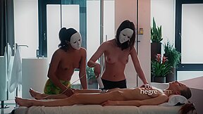 Four Hands Masked Yoni Massage