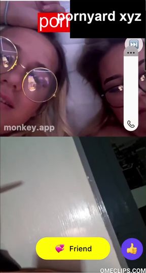 Teen amateur reacts to webcam fun
