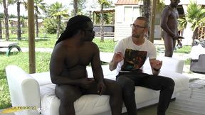 bts of the scene: (wet) ferrero elite interracial, the amazing blonde coco de wit gets trained and massage by 2 bbc, pee drinking, dvp, dap, atm.