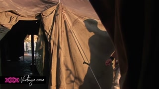 Intense DP in the military camp