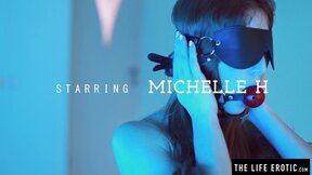 Submissive girl Michelle H masturbates in front of her master