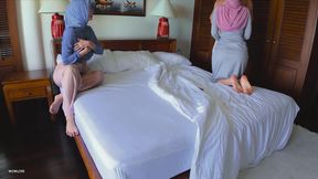 She Invited Her Hot MILF Friend for Our First Threesome! Homemade FFM