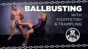 BALLBUSTING, FOOTFETISH AND TRAMPLING