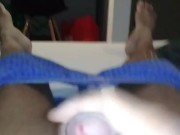 Big cock bathes us in abundant cum