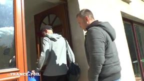 Big Boobed MILF Squirts After a Double Vaginal Penetration and a Good Cum Shower in 3some