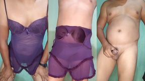 modelando bragas de la vecina