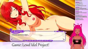 Neko the Lewd VTuber Enjoys Busty Yuri Moments in Steamy Anime Gameplay