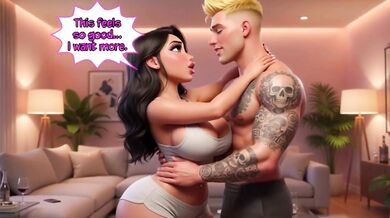 Mature woman pays debt with big tits and sinful fetish favors in community house