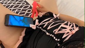 Lonely Latina Masturbates in hotel