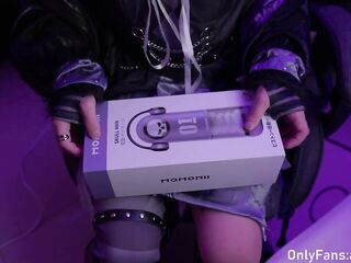 Hololive-Cute large knob femboy cosplaying as Shiori Novella using a BEYOURLOVER masturbator for a jizz flow