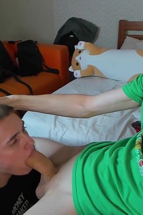 He Lost an Argument and Now He's Sucking My Dick!