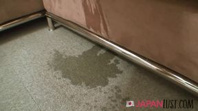 Japanese cougar squirts all over during teasing and pov sex