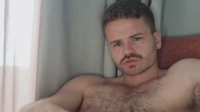 Hairy FTM Rubbing Pussy and Squirting Uncontrollably