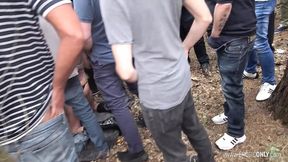 German Amish sluts suck and get creampied by multiple men