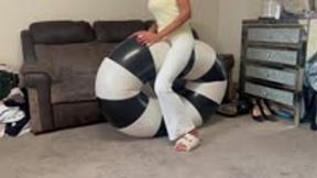 2 Deluxe Swim Rings Destroyed High Heel Pop