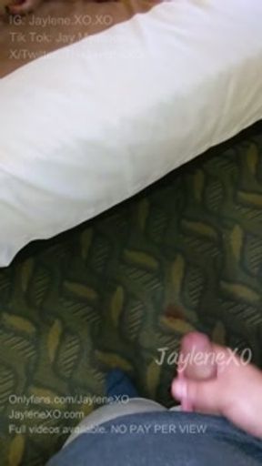 Cuckold husband watches while BBC Bull fucks his Wife until he cums on big tits : JayleneXO