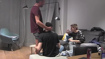 HARD THREESOME SEX AND DEEP BLOWJOB !!